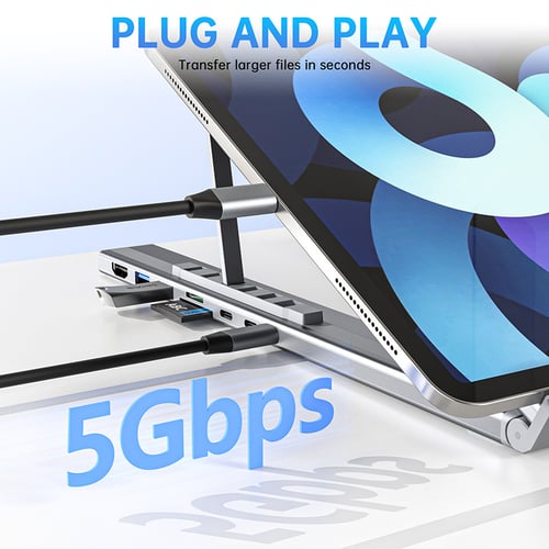 ProDock Stand – 8-in-1 Laptopständer mit USB-C Hub!