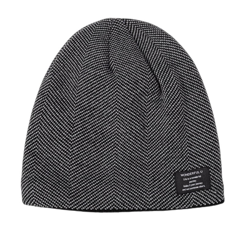 HeatKnit Premium – Warme Strickmütze mit Fleece-Innenfutter