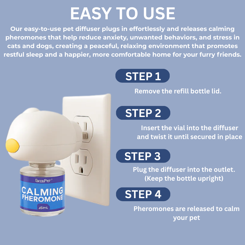 CalmiPet™ – Beruhigender Pheromon-Diffusor für Haustiere