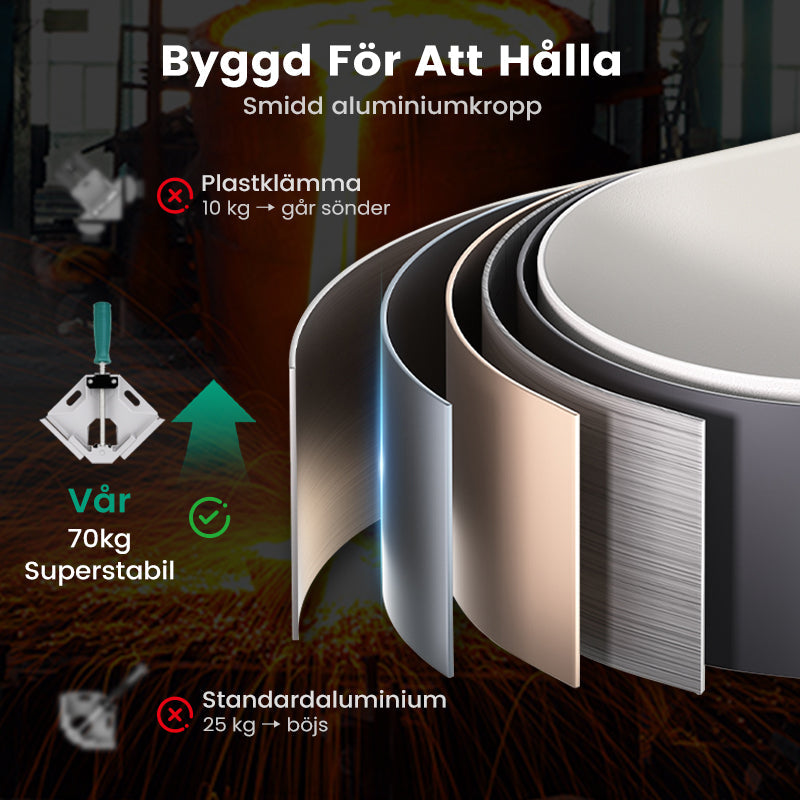 Robuste 90°-Winkelklemme – Präzise Fixierung für perfekte Ergebnisse