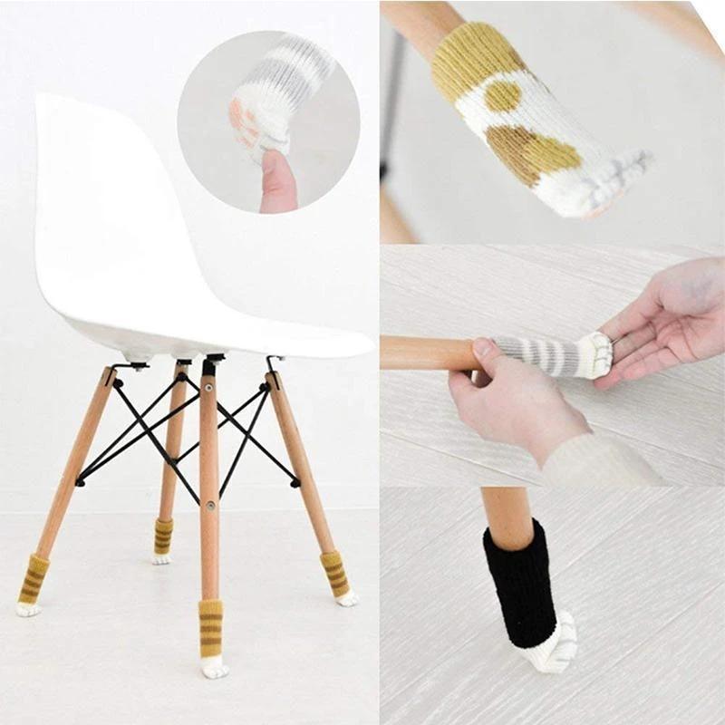 1+1 GRATIS | PawGuard Chair Socks – Sanfter Schutz für Möbel & Fußböden 8 stück