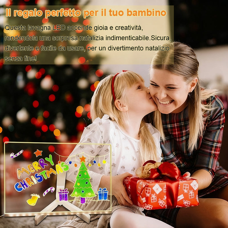 LumiBoard Creative – Transparente LED-Zeichentafel zum Schreiben, Malen und Gestalten