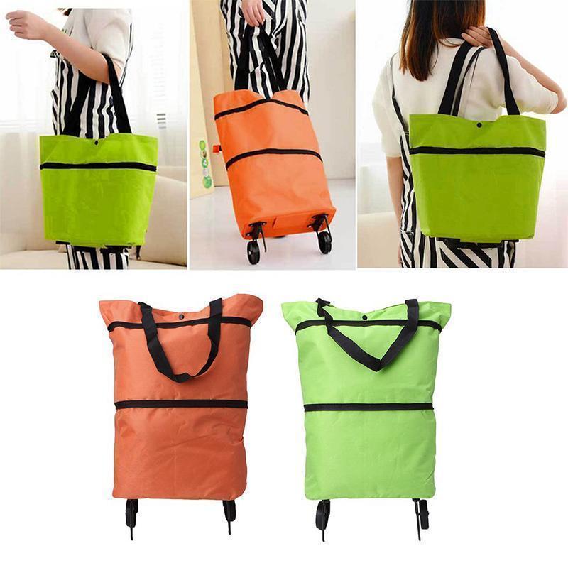 RollCarry™ Duo – Dein cleverer Einkaufshelfer mit Rollen