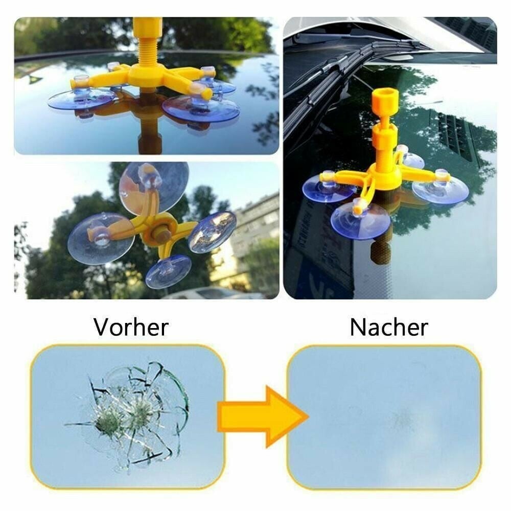 GlassFix™ – Windschutzscheiben-Reparaturset für kleine Schäden