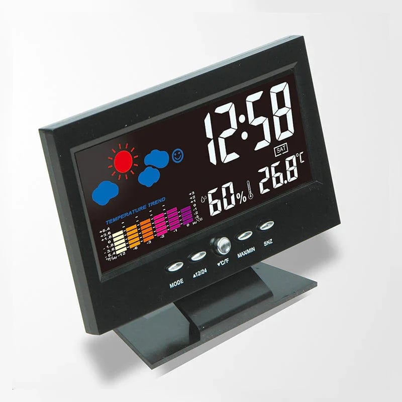 MeteoClock™ – Digitaler Wecker mit Temperatur- & Feuchtigkeitsanzeige