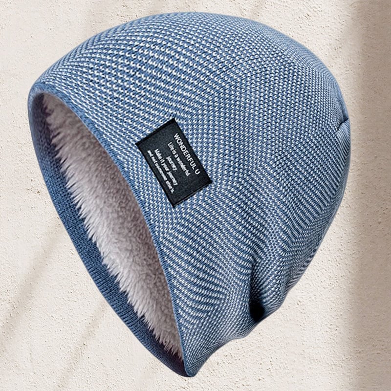 HeatKnit Premium – Warme Strickmütze mit Fleece-Innenfutter
