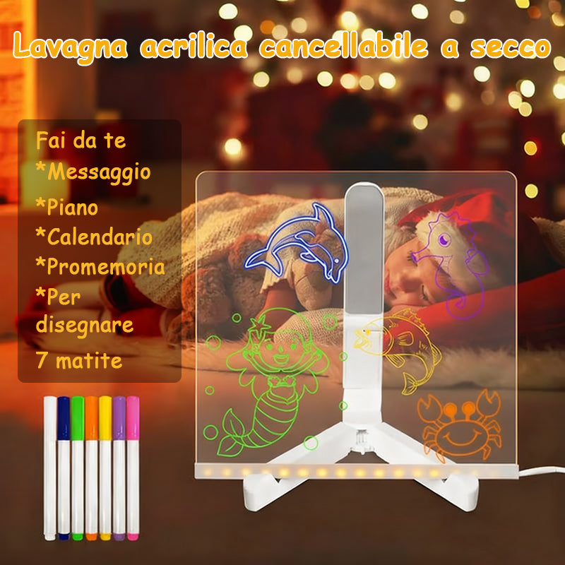 LumiBoard Creative – Transparente LED-Zeichentafel zum Schreiben, Malen und Gestalten