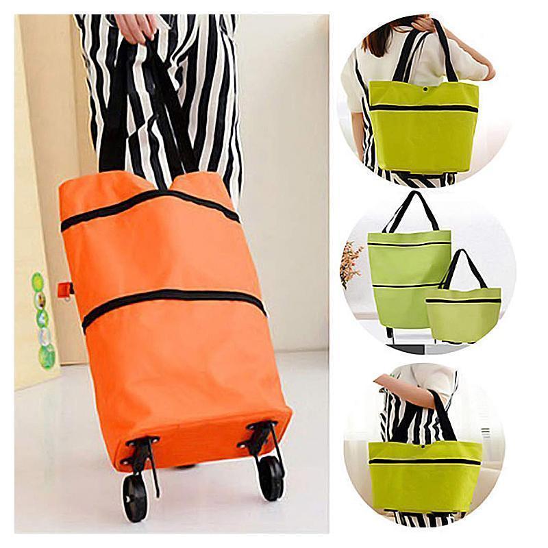 RollCarry™ Duo – Dein cleverer Einkaufshelfer mit Rollen