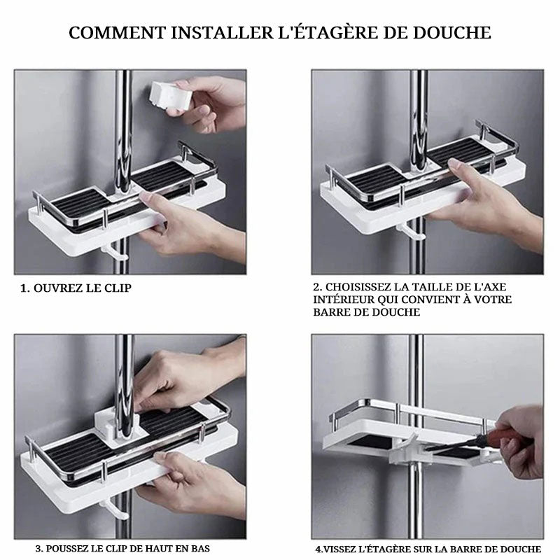 ShowerRack Pro – Ordnung & Komfort direkt an der Duschstange