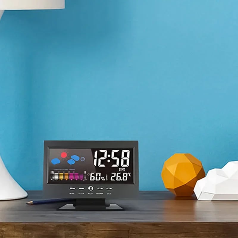 MeteoClock™ – Digitaler Wecker mit Temperatur- & Feuchtigkeitsanzeige