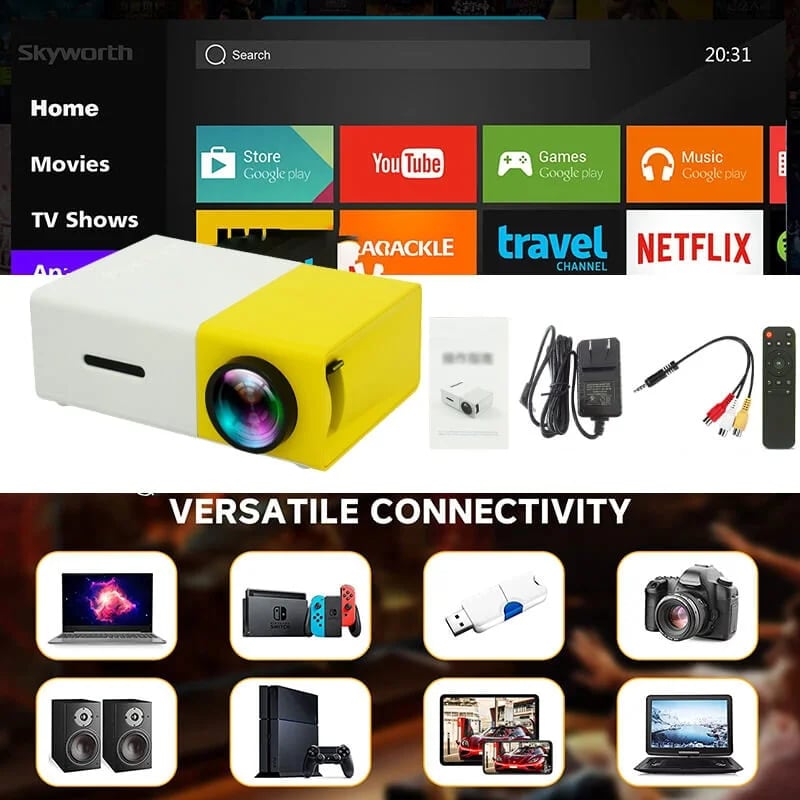 CineBeam Mini – Tragbarer LED HD Projektor