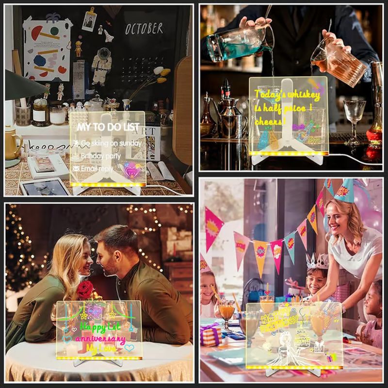 LumiBoard Creative – Transparente LED-Zeichentafel zum Schreiben, Malen und Gestalten