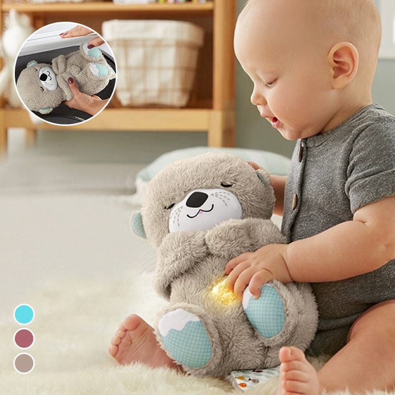 SoothPaws Otter – Beruhigendes Plüschtier mit Herzklopf- und Klangfunktion