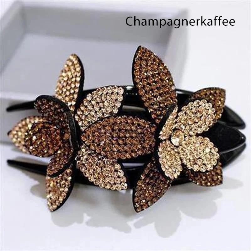 1 +1 GRATIS | GlamClasp™ – Strass Doppelblume Haarspange