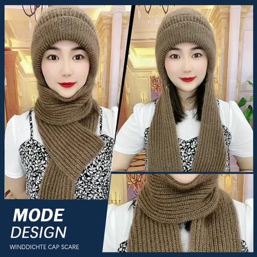 FrostGuard Duo – Wärmender Mützenschal mit integriertem Gesicht- & Ohrenschutz