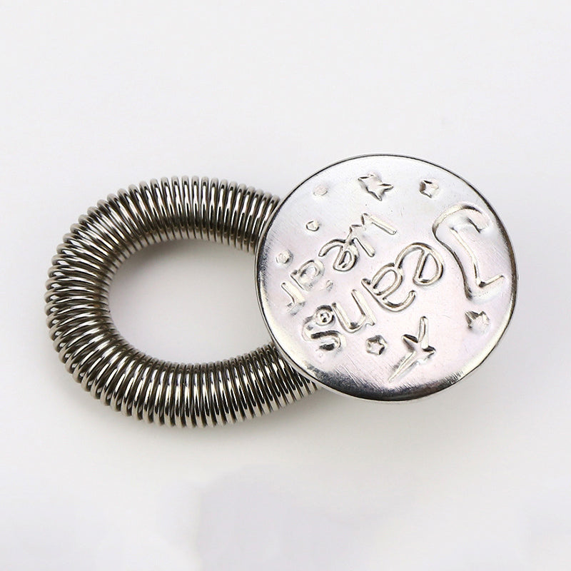 FlexiButton – Elastische Jeansverlängerung aus Metall (10er-Set)