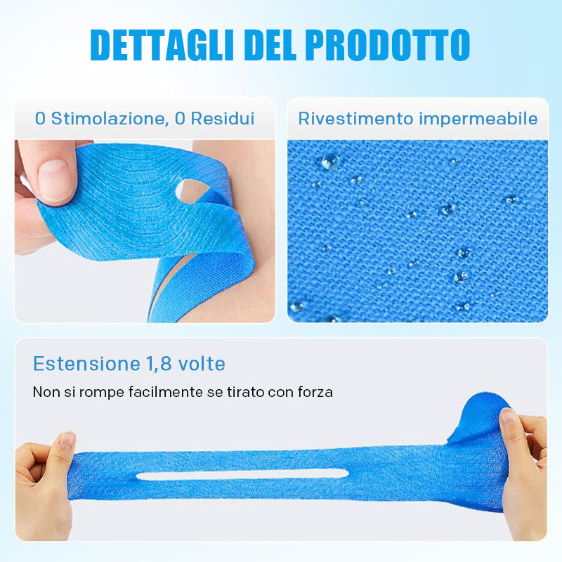 1+1 GRATIS | KneeFlex Tape – Kinesiologisches Knieband (4 Stück)