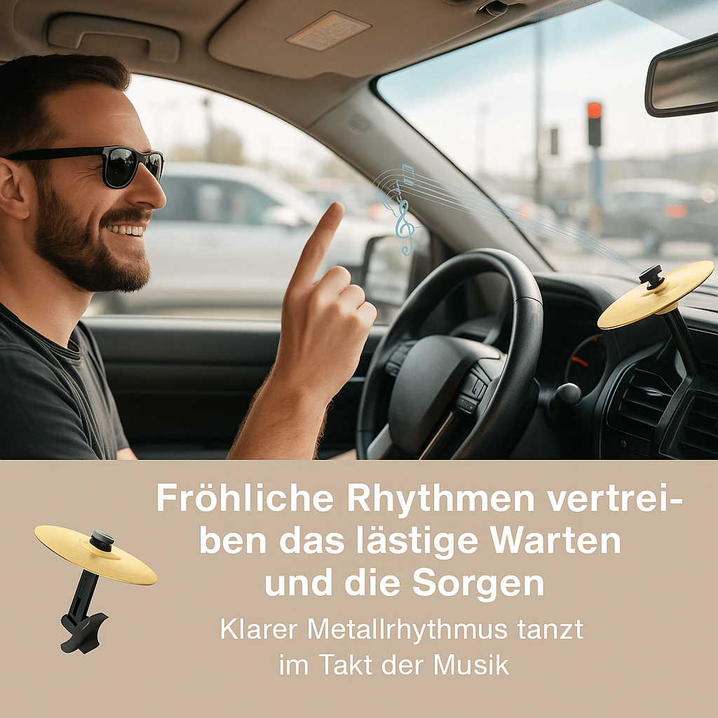 BeatDrive Cymbal – Mini-Schlagzeugbecken fürs Auto