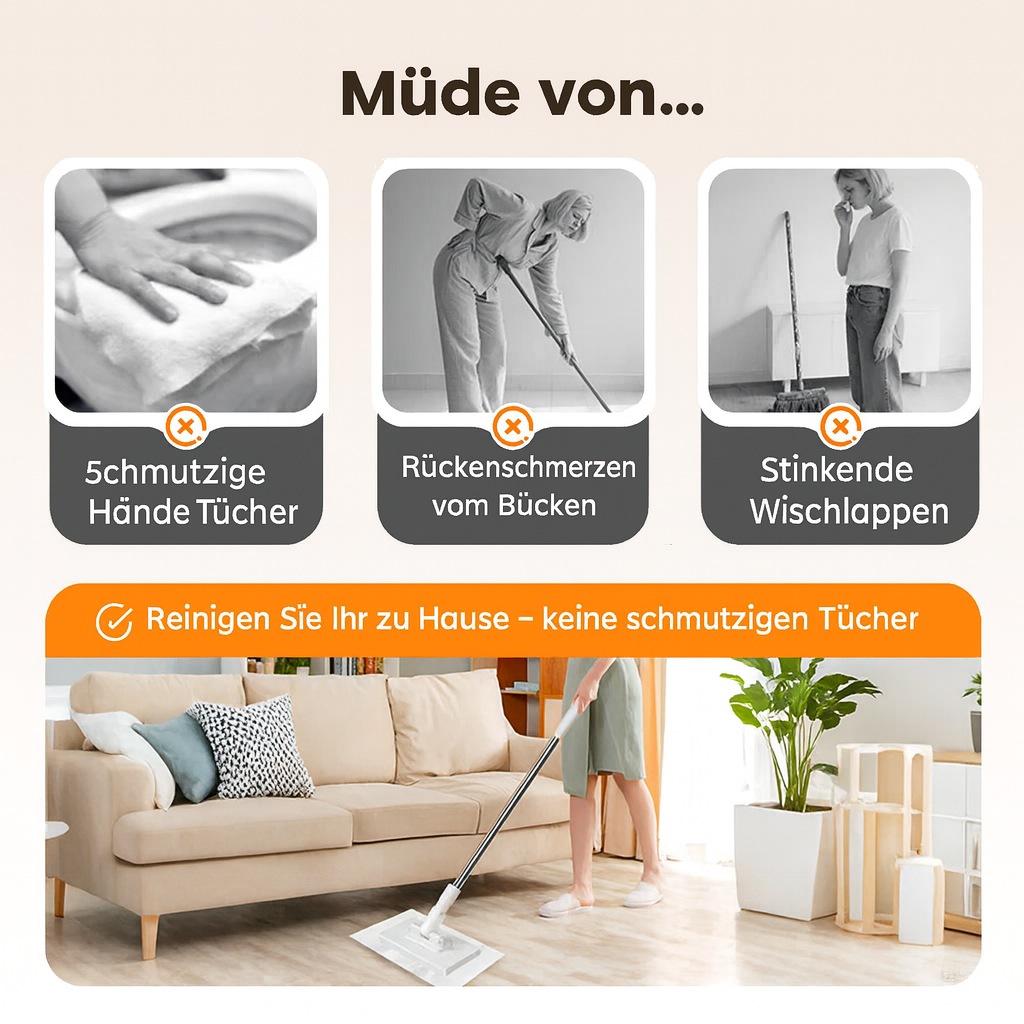 SmartMop™ – Mühelos sauber in nur einem Wisch