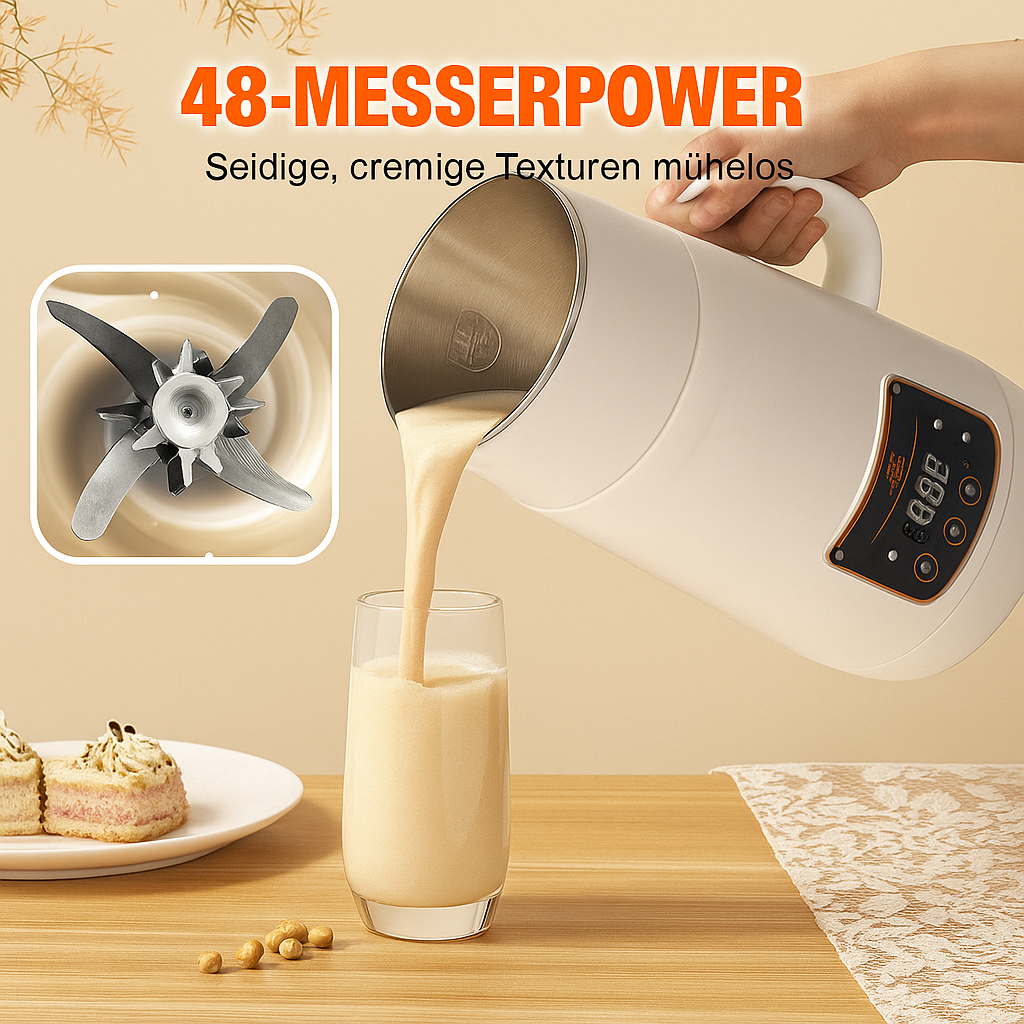 NutriPress Pro – Frische Pflanzenmilch & mehr auf Knopfdruck
