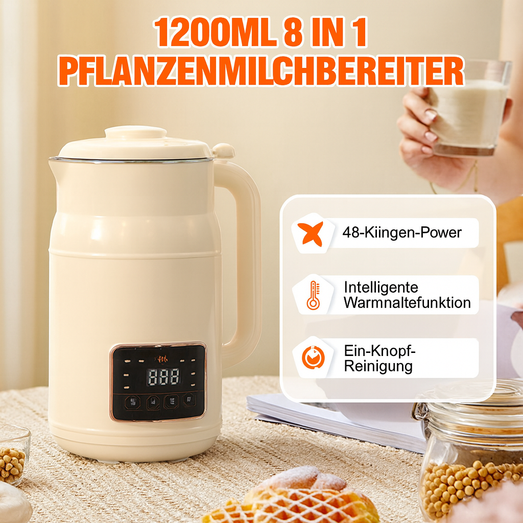 NutriPress Pro – Frische Pflanzenmilch & mehr auf Knopfdruck