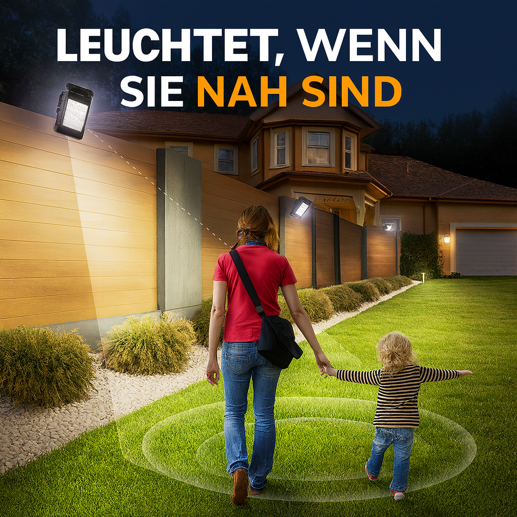 SolarGuard ClipLight™ – Bewegungslicht ohne Kabel & Stromkosten