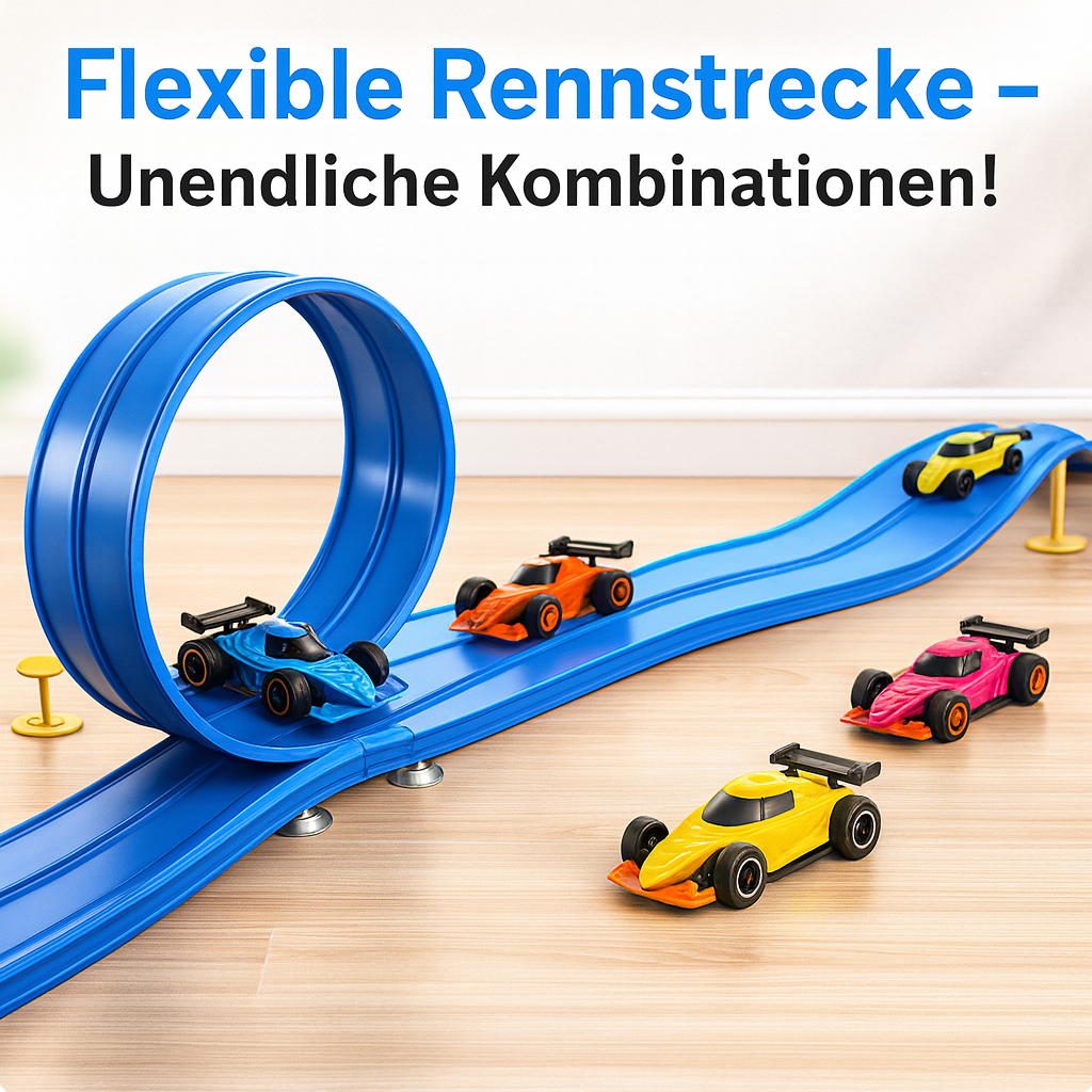 TrackTwist RaceBahn – Fördert Kreativität & Rennspaß ohne Grenzen