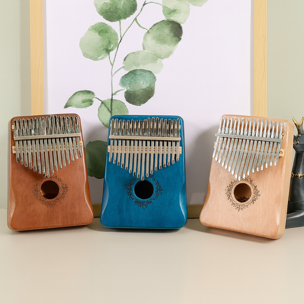 HarmonyThumb Kalimba – Entspannende Klänge aus natürlichem Mahagoni