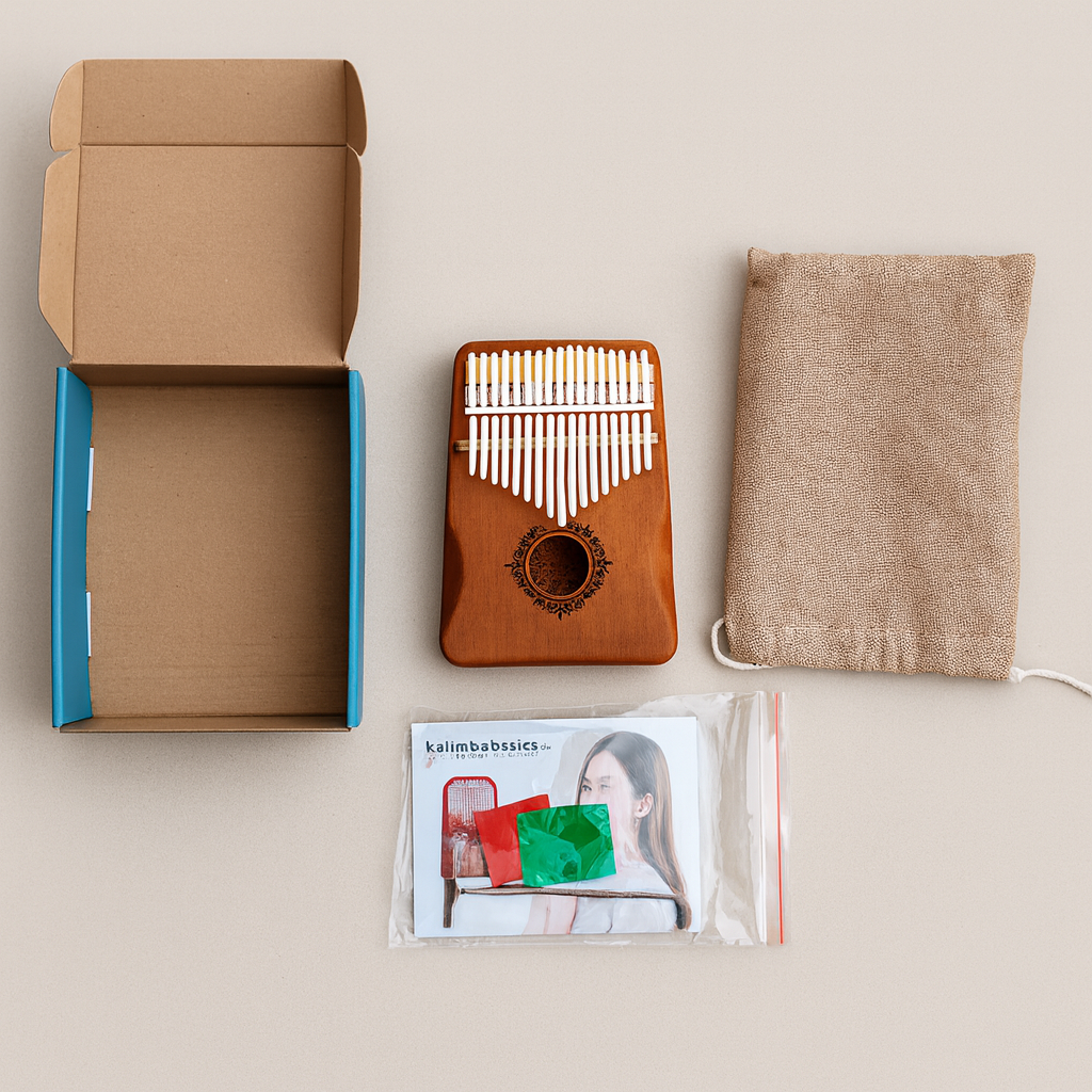 HarmonyThumb Kalimba – Entspannende Klänge aus natürlichem Mahagoni