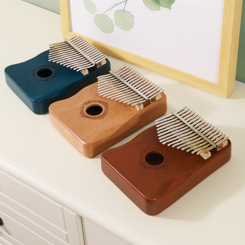 HarmonyThumb Kalimba – Entspannende Klänge aus natürlichem Mahagoni