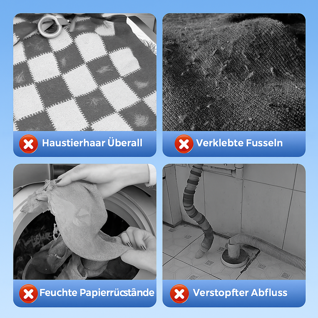 FusselFrei™ – Nie wieder Haare & Flusen in der Wäsche