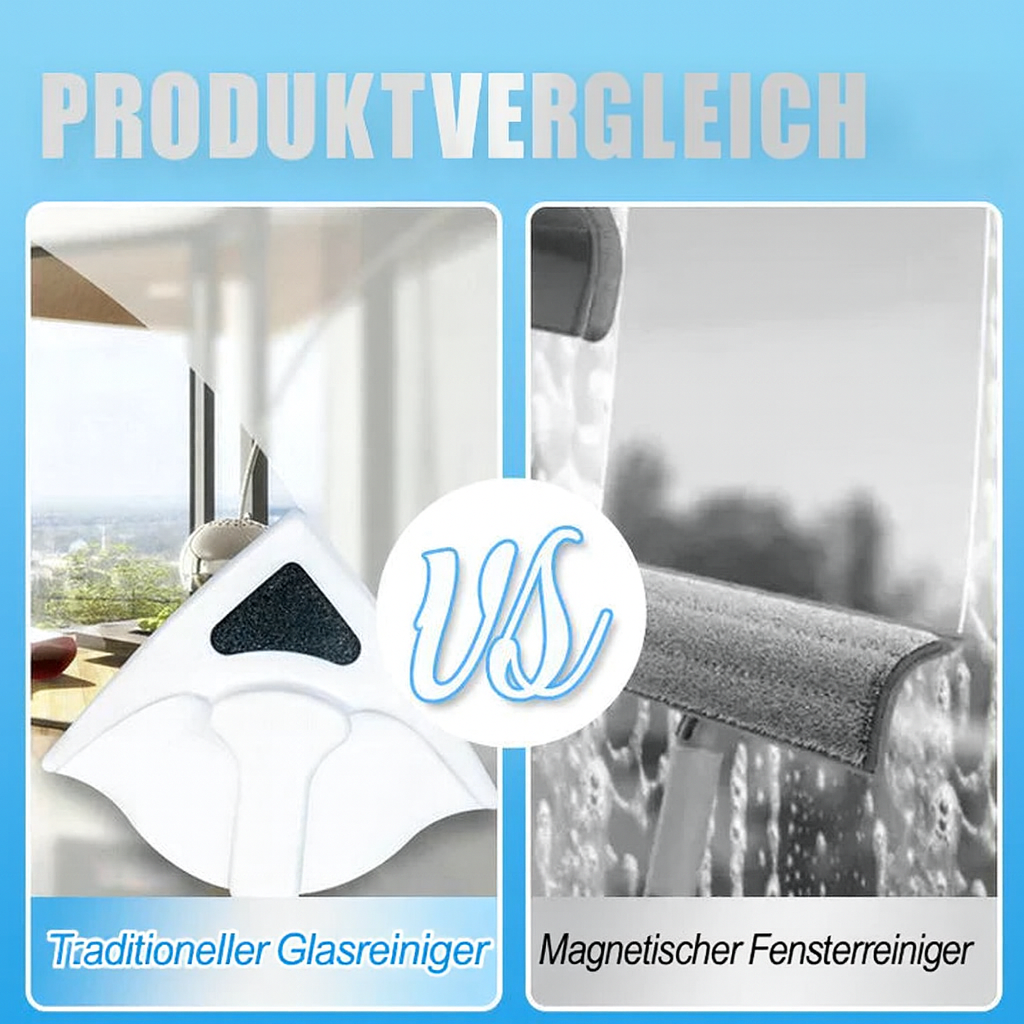 GlassMate TriClean – Magnetischer Fensterreiniger für beide Seiten!