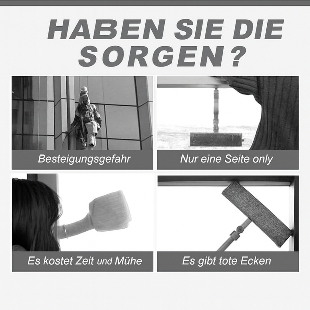 GlassMate TriClean – Magnetischer Fensterreiniger für beide Seiten!