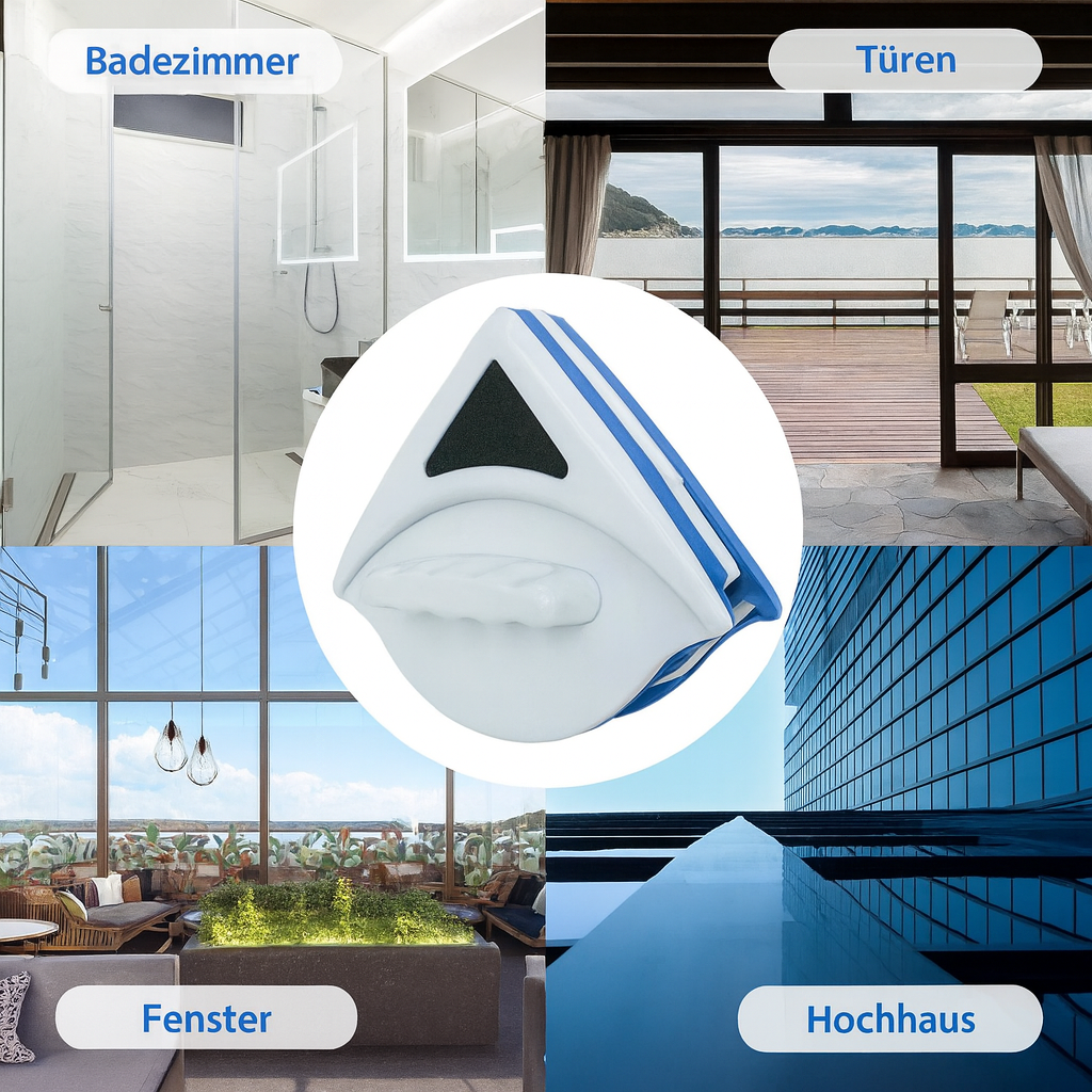 GlassMate TriClean – Magnetischer Fensterreiniger für beide Seiten!