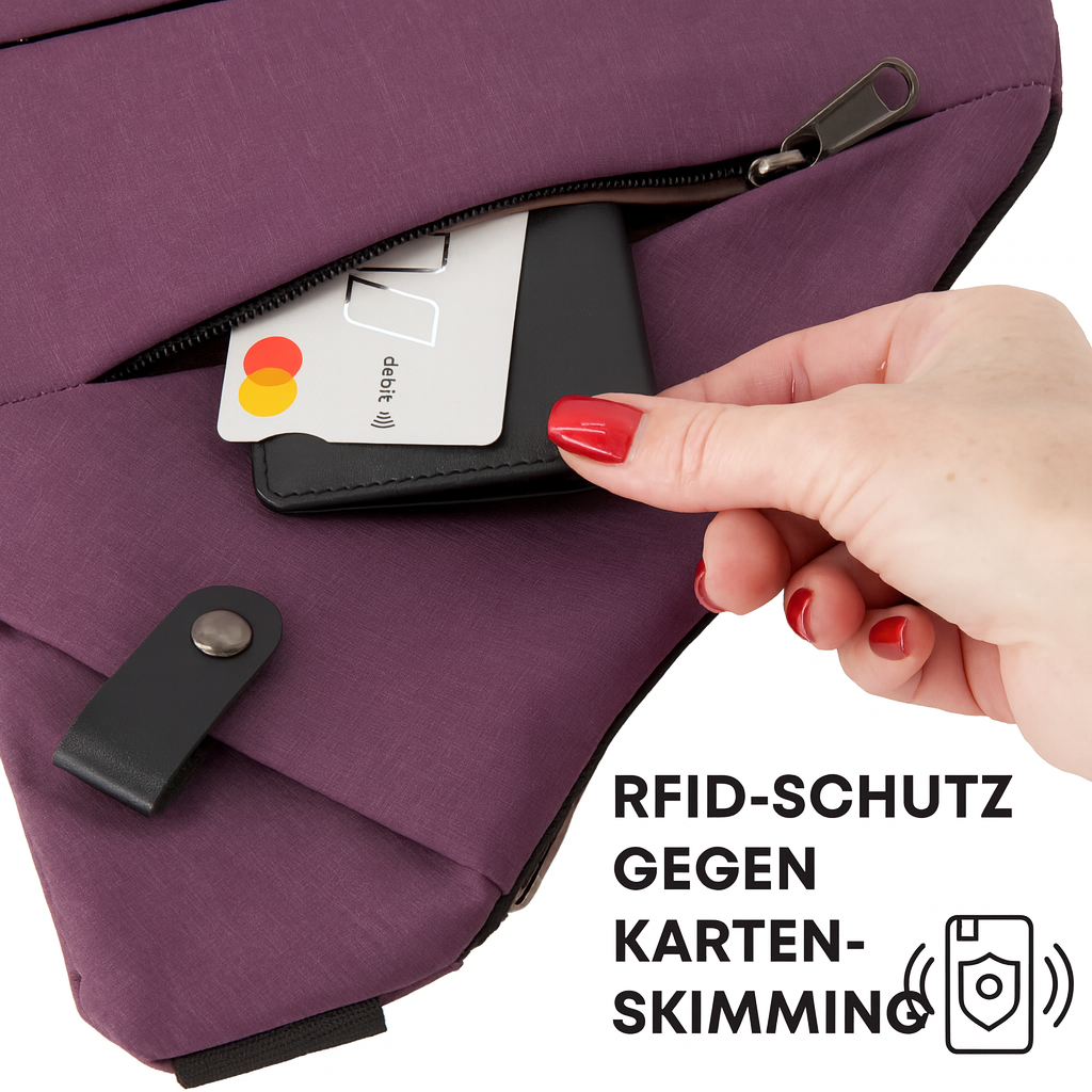 Taschenschild – Deine Wertsachen. Deine Ruhe.
