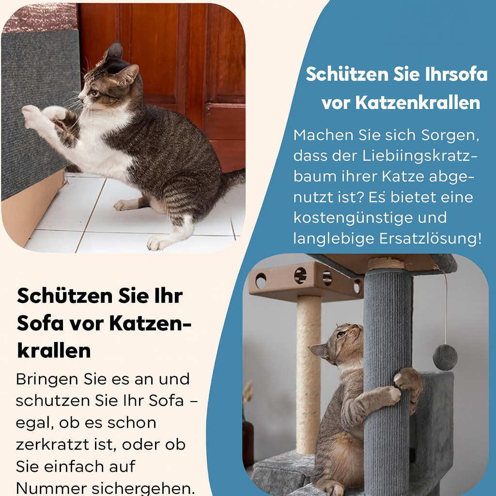 PawGuard GripMat – Schützt Möbel & stillt den Kratzdrang