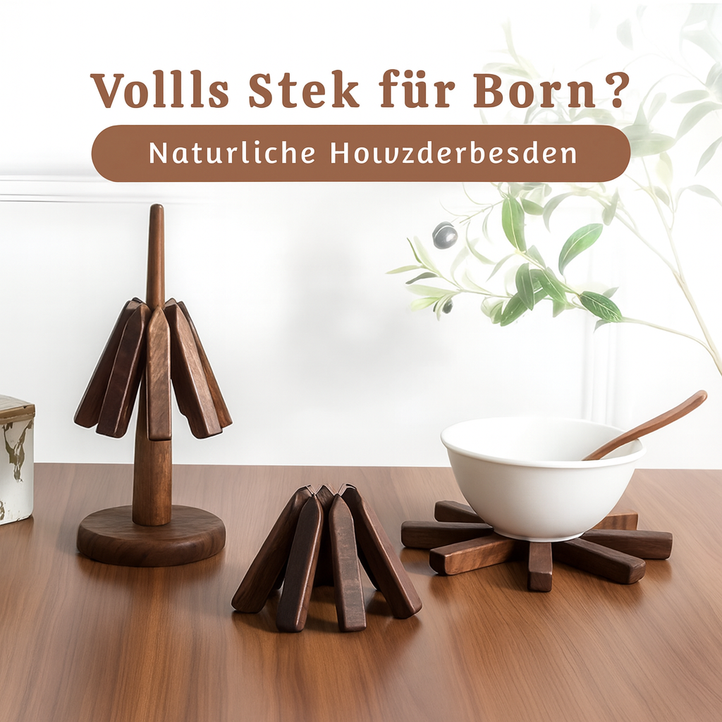 HolzHalt Design – Stilvolle Hitzeuntersetzer aus Naturholz