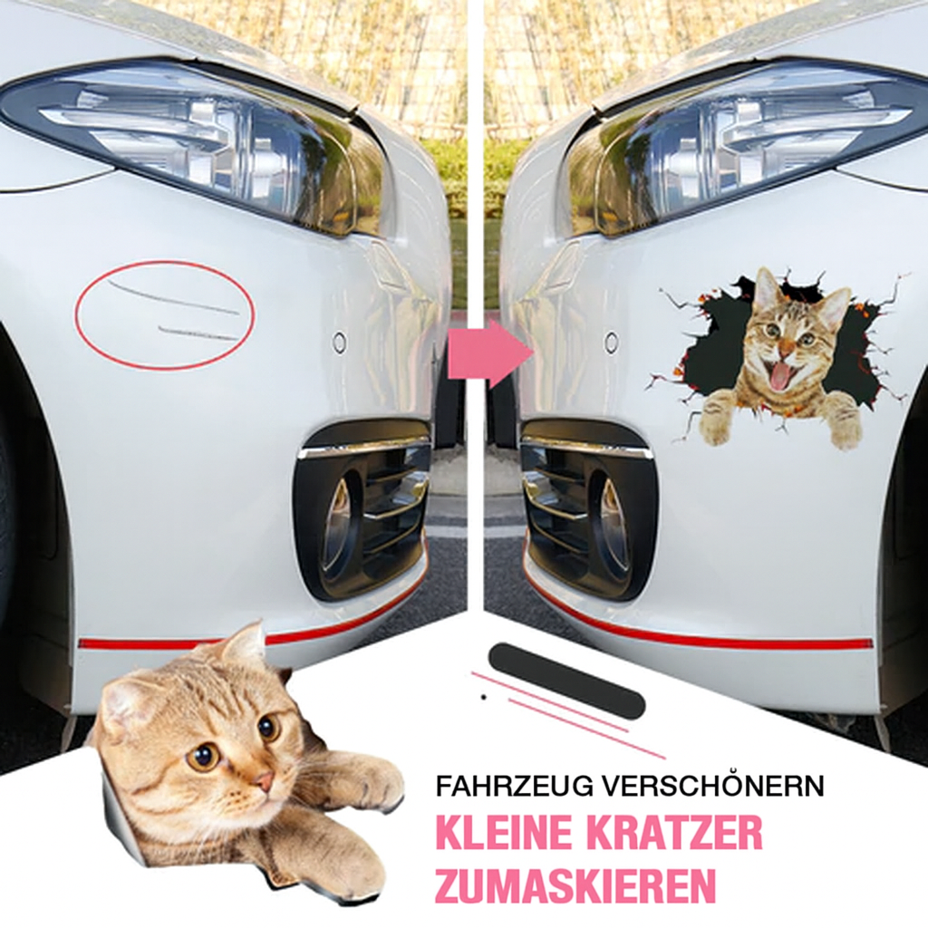 PetWallies™ – Süße 3D-Wandsticker mit Katzen & Hunden