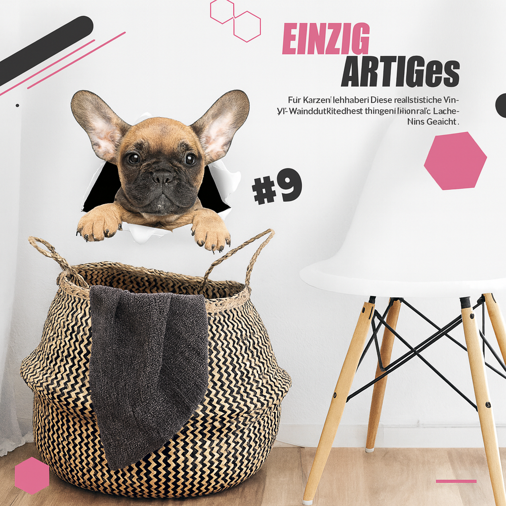 PetWallies™ – Süße 3D-Wandsticker mit Katzen & Hunden