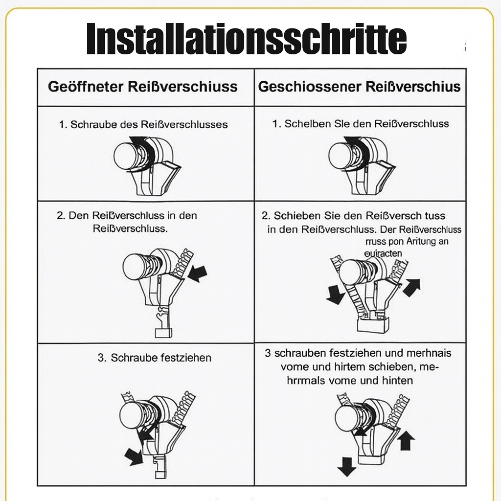 ZipFix Pro – Ersetze defekte Reißverschlüsse in Sekunden
