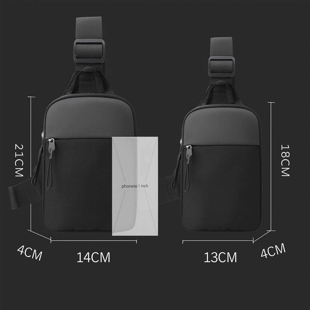 StreetPack – Verstellbare Unisex Brusttasche