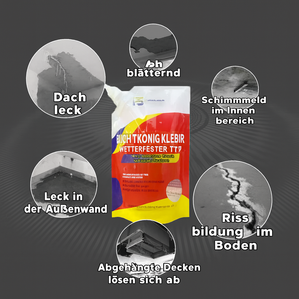 BetonFix Pro – Versiegelt Risse dauerhaft und wetterfest