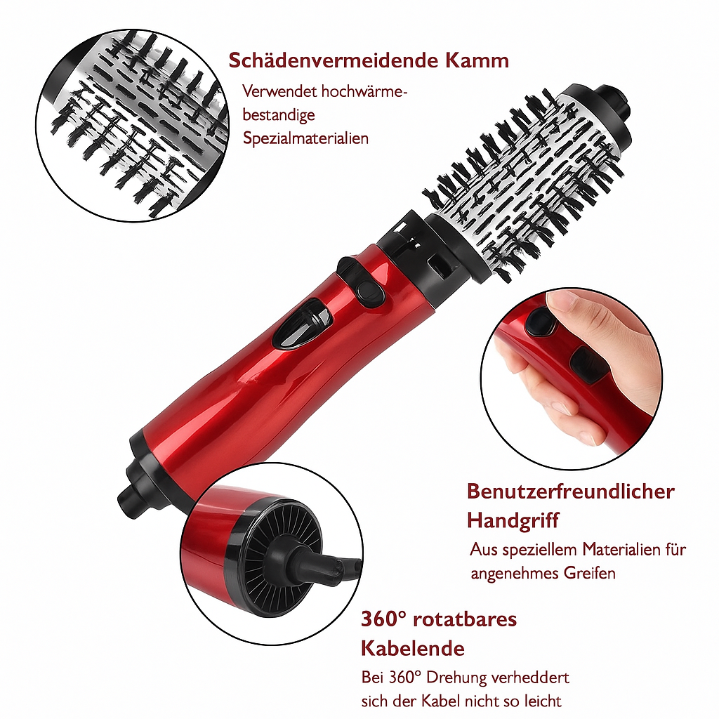 StilMeister™– 3-in-1 Rotierbürste, Styler & Haartrockner