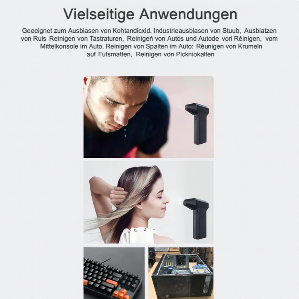 TurboMax Mini Power Blaster – Maximale Reinigungskraft im Taschenformat