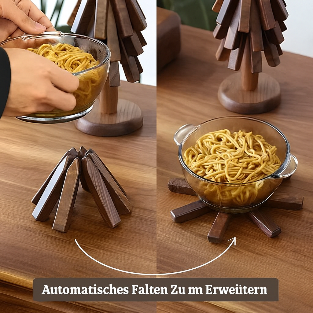 HolzHalt Design – Stilvolle Hitzeuntersetzer aus Naturholz
