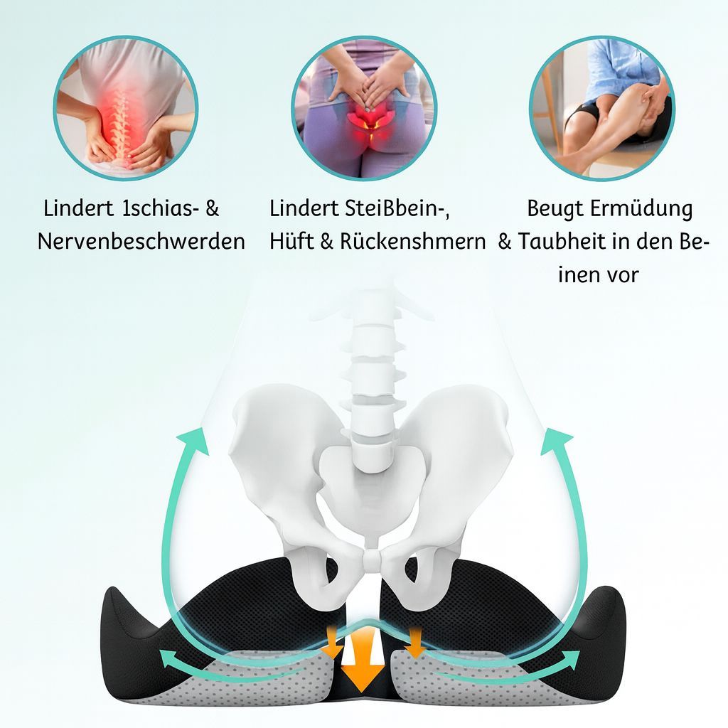 RelaxoSeat – Sitz dich frei von Schmerz & Spannung