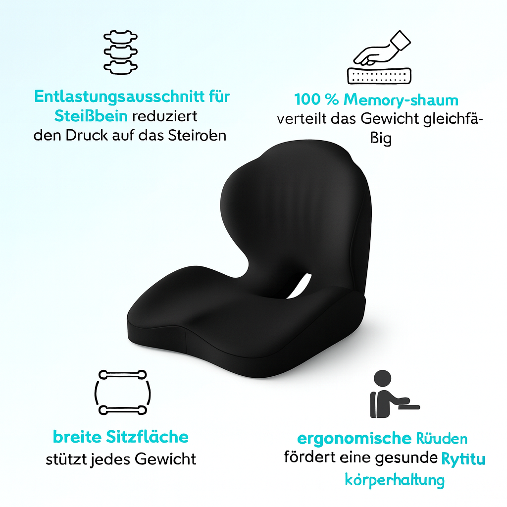 RelaxoSeat – Sitz dich frei von Schmerz & Spannung