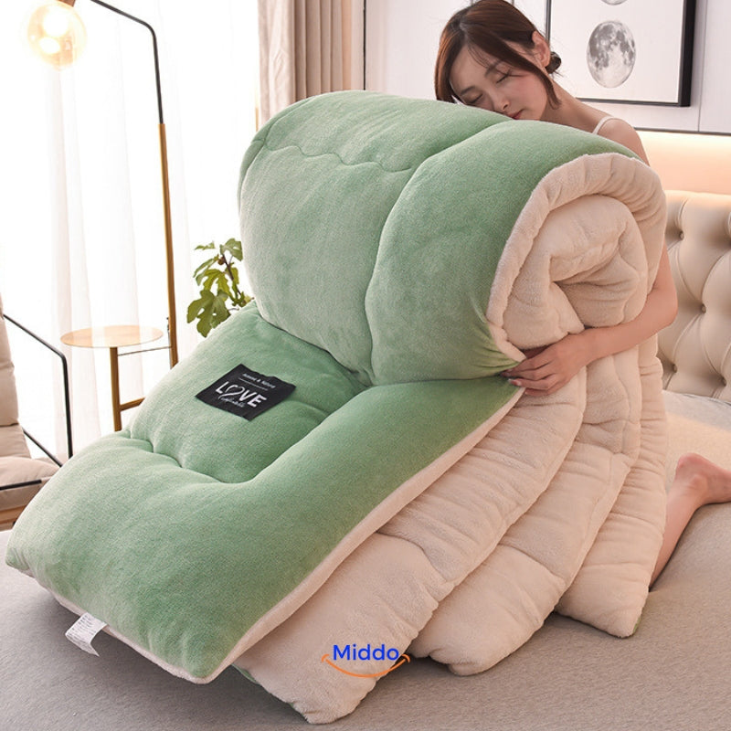 AriaWarm™ Woll-Velvet Gewichtsdecke — Umhüllt Sie jede Nacht mit natürlicher Wärme und tiefem Wohlgefühl