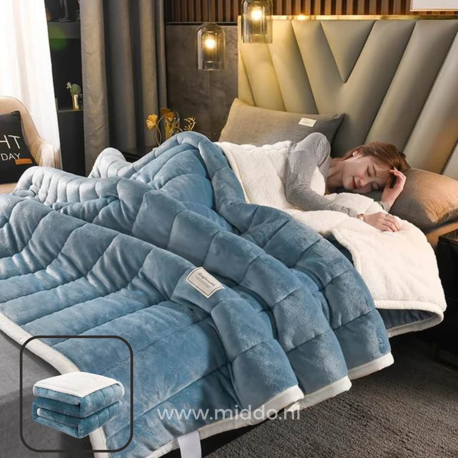 Fluffura – Plüsch Wolldecke | Warm, Weich & Gemütlich für Herbst und Winter