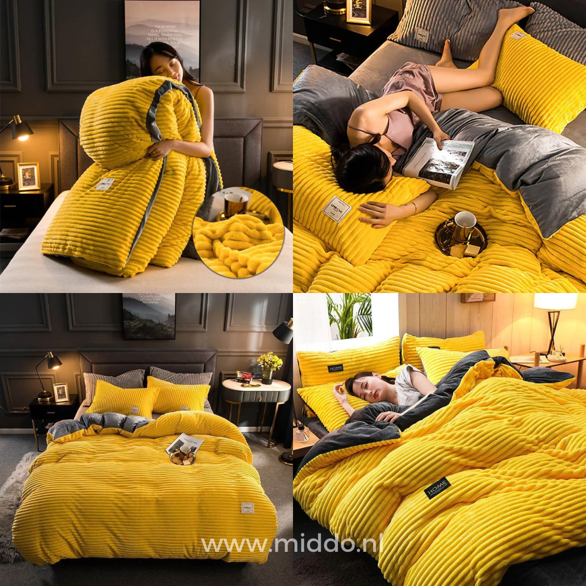 CozyLuxe – Flanell-Fleece Bettbezug | Extra warm für kalte Tage